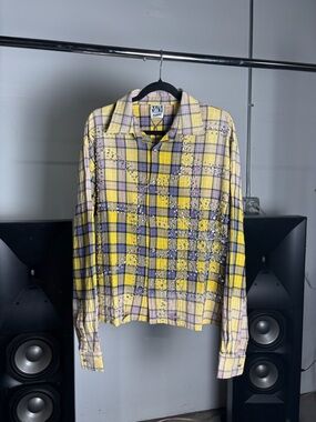 Vale Lives Forever Lemonhead Flannel Long Sleeve Shirt